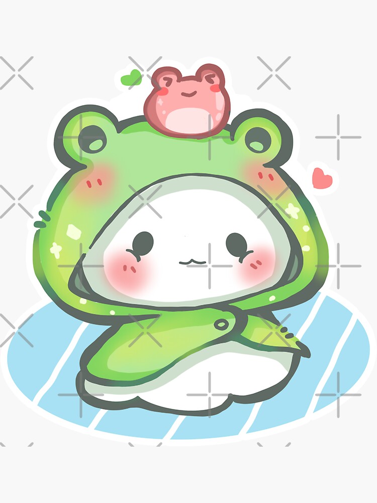 Thumbnail 3 of 3, Sticker, Frog cape Teru Teru Bozu designed and sold by TeruwithCrafts.