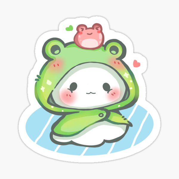 Frog cape Teru Teru Bozu Sticker