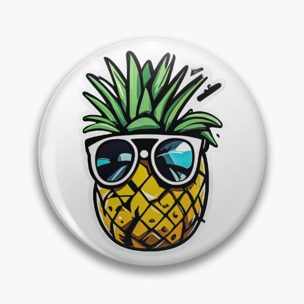 Item preview, Funny Pineapple Wearing Sunglasses designed and sold by MyArt23.