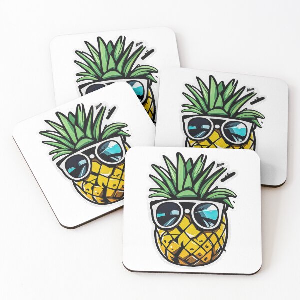 Item preview, Funny Pineapple Wearing Sunglasses designed and sold by MyArt23.
