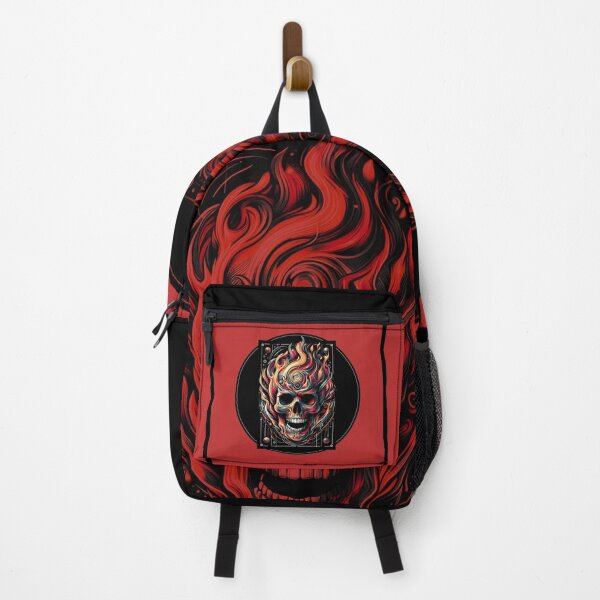 Item preview, Flaming skull with circles! designed and sold by Drawing33.