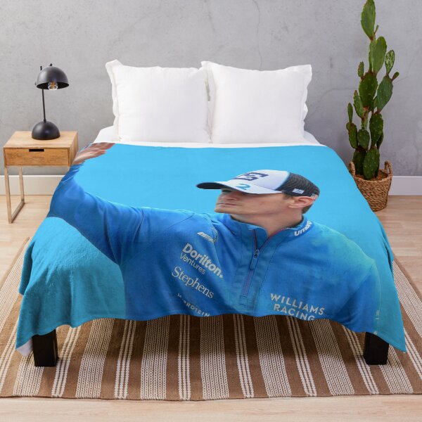 Item preview, Logan Sargeant F1 Driver Waving Williams F1 Team Alex Albon designed and sold by FormulaGTee1.