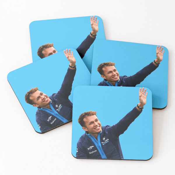 Item preview, Alex Albon F1 Driver Waving Williams F1 Team Logan Sargeant Teammate designed and sold by FormulaGTee1.