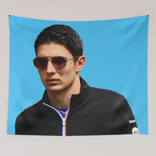 Item preview, Esteban Ocon F1 Driver in Black Jacket Alpine F1 Team Pierre Gasly designed and sold by FormulaGTee1.