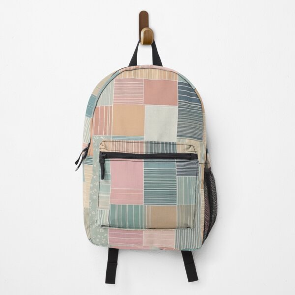 Item preview, color block with point linier pattern lite pastel tone designed and sold by JangmiHorang.