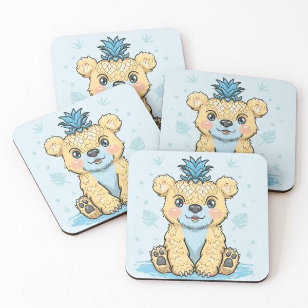 Item preview, Funny Cute Eisbär baby Polar Bear  And Pineapple designed and sold by fatydesignspace.