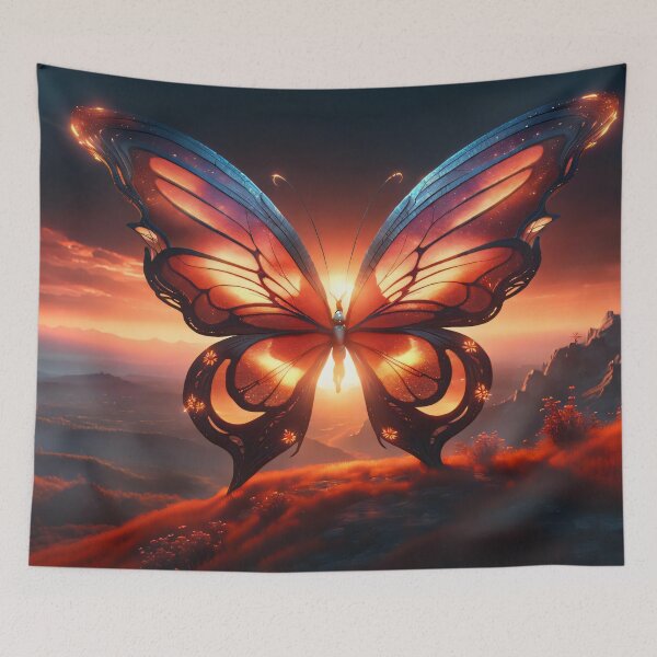 Item preview, Butterfly in the sunset designed and sold by LilithsDesires.