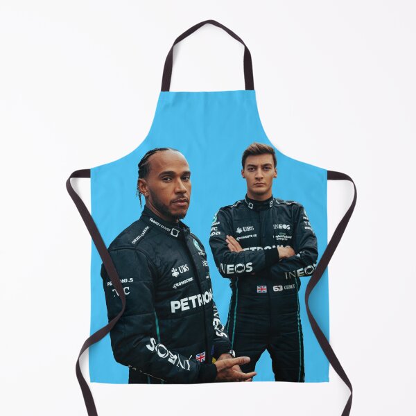 Item preview, George and Lewis Hamilton F1 Drivers in Black Race Suit designed and sold by FormulaGTee1.