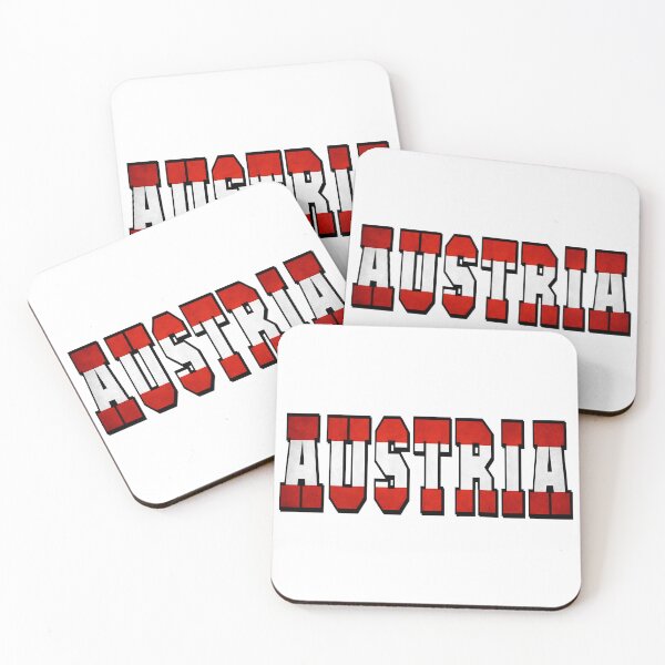 Item preview, Austia Country Flag Typography designed and sold by TravelWish.