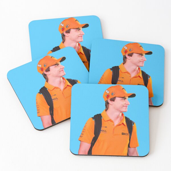 Item preview, Oscar Piastri F1 Driver with Backpack smiling Norris Teammate designed and sold by FormulaGTee1.
