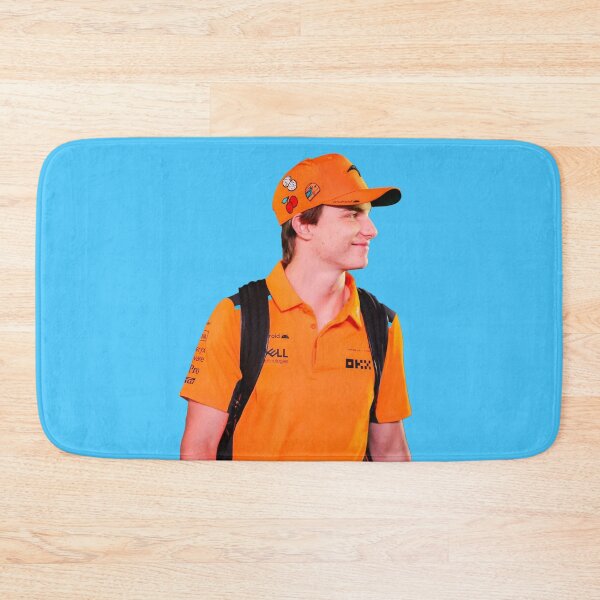 Item preview, Oscar Piastri F1 Driver with Backpack smiling Norris Teammate designed and sold by FormulaGTee1.