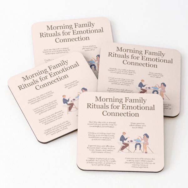 Item preview, Morning Family Rituals for Emotional Connection designed and sold by TheFocusedShop.