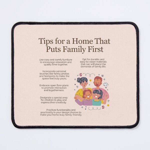 Item preview, Tips for a Home That Puts Family First designed and sold by TheFocusedShop.