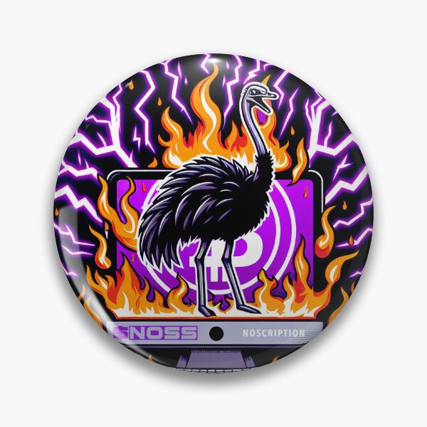 Item preview, $NOSS "Crypto Blaze: Thunderbird Strikes BTC Inferno" designed and sold by zzz888.