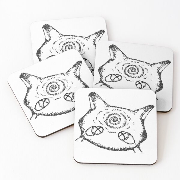 Item preview, Pointillism Hypnotised Cat designed and sold by Ayoskki.
