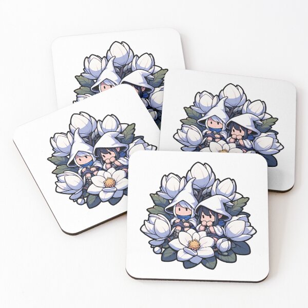 Item preview, White Magnolia Gnomes designed and sold by Funny Vintage Stickers And T-Shirts.