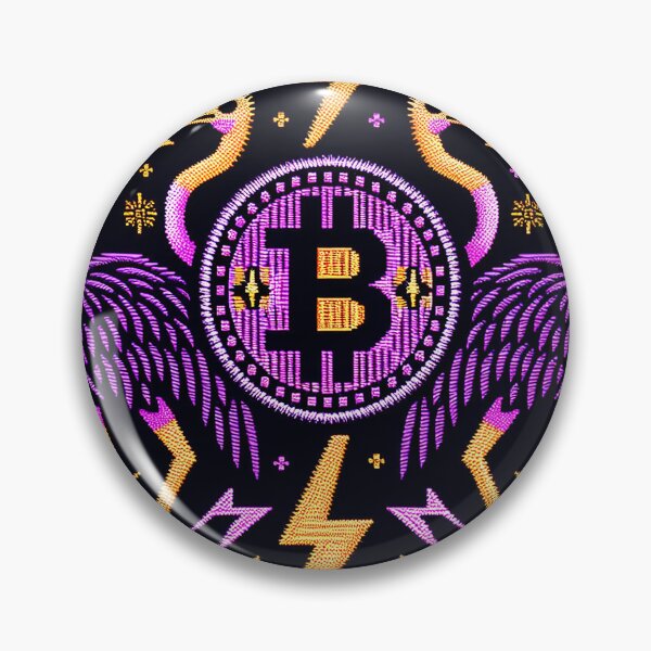 Item preview, $NOSS "Thunderous Ostrich: BTC Enveloped in Purple Lightning" designed and sold by zzz888.