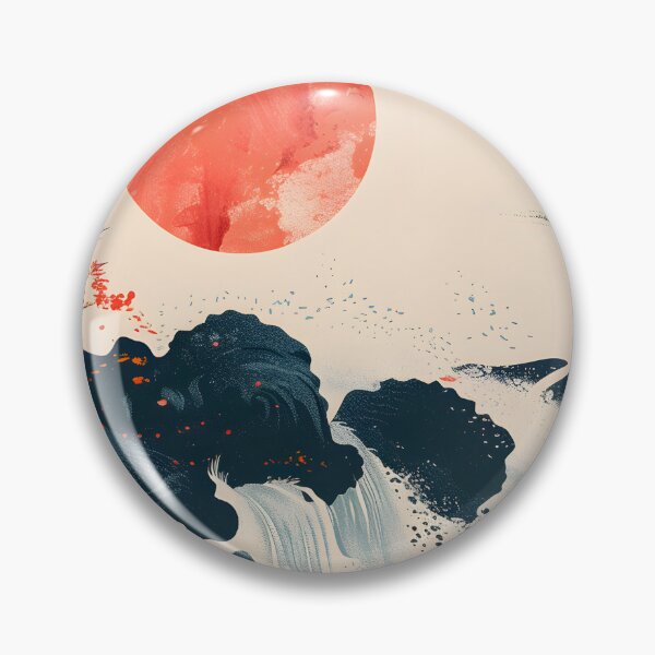 Item preview, Flowing water retro sunset designed and sold by Wildflow Creations.