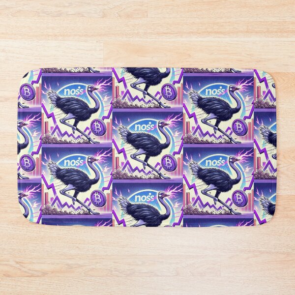 Item preview, $NOSS "Radiant Dash: Ostrich Unleashing Purple Lightning" designed and sold by zzz888.