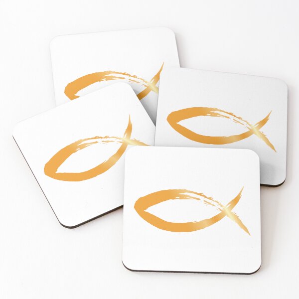 Item preview, Gold-coloured Christian fish designed and sold by EternalRock.