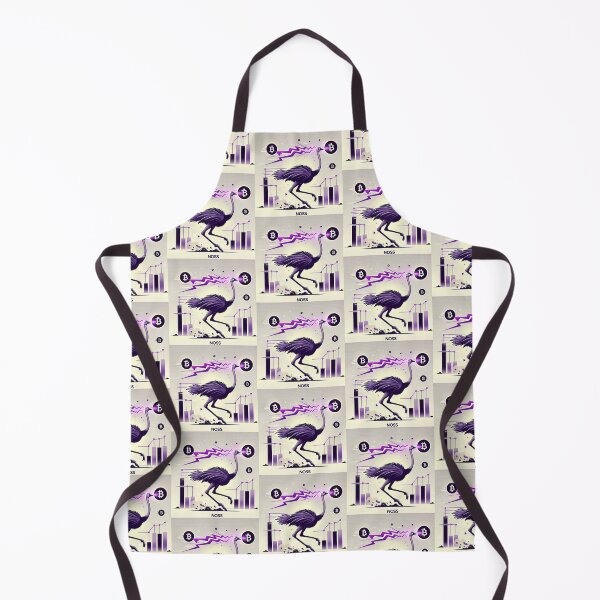 Item preview, $NOSS "Sprint of Radiance: Ostrich Unleashing Purple Lightning" designed and sold by zzz888.