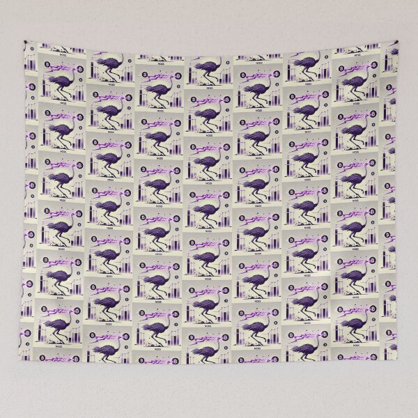 Item preview, $NOSS "Sprint of Radiance: Ostrich Unleashing Purple Lightning" designed and sold by zzz888.