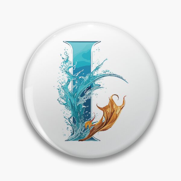 Item preview,  "Minimalist 'I' Wave Typography Art Print - Serene Marine Inspiration" designed and sold by EcoArtShop.