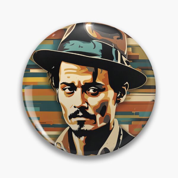 Item preview, Johnny Depp in hat designed and sold by Joanne Walsh.
