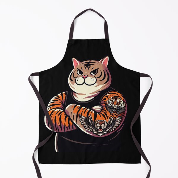 Item preview, Chubby Tabby Cat with Cat Tattoo designed and sold by plushism.