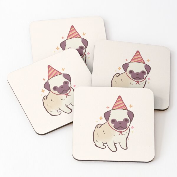 Item preview, Birthday Pug puppy illustration  designed and sold by Mayarart.