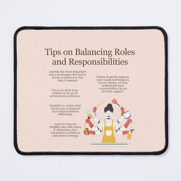 Item preview, Tips on Balancing Roles and Responsibilities designed and sold by TheFocusedShop.