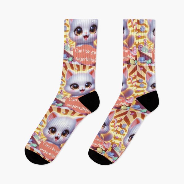 Item preview, Can I be your sugarkitten? Cat kitten  funny quotes weird quotes designed and sold by Coolparrotgirl.