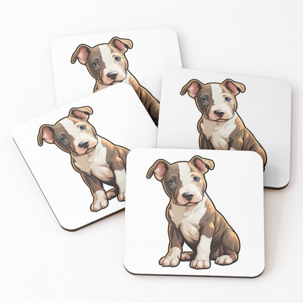Item preview, Lindo cachorro de stafford bull terrier // lindo diseño de cachorro de stafford bull terrier // stafford bull terrier Tapetes para perros, lindos pañuelos para mascotas cachorros, Cachorros lindos Póster designed and sold by SMARTKIT DESIGNAGENCY.