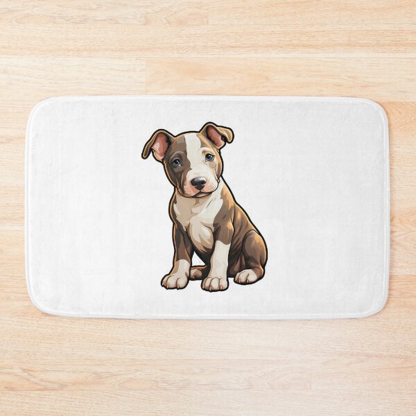 Item preview, Cute stafford bull terrier puppy // stafford bull terrier puppy cute design // stafford bull terrier Dog mats, cute puppy pet bandanas, Puppy cute dog Poster designed and sold by SMARTKIT  DESIGNAGENCY.