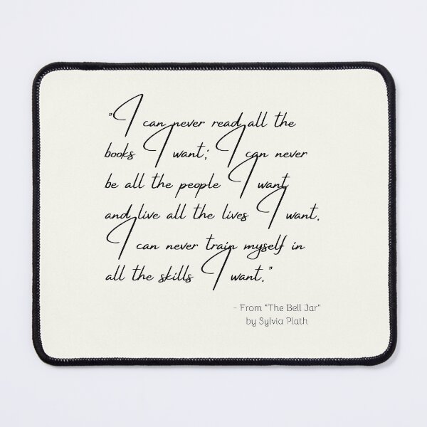 Item preview, A Quote about Disappointment from "The Bell Jar" by Sylvia Plath designed and sold by Poemit.