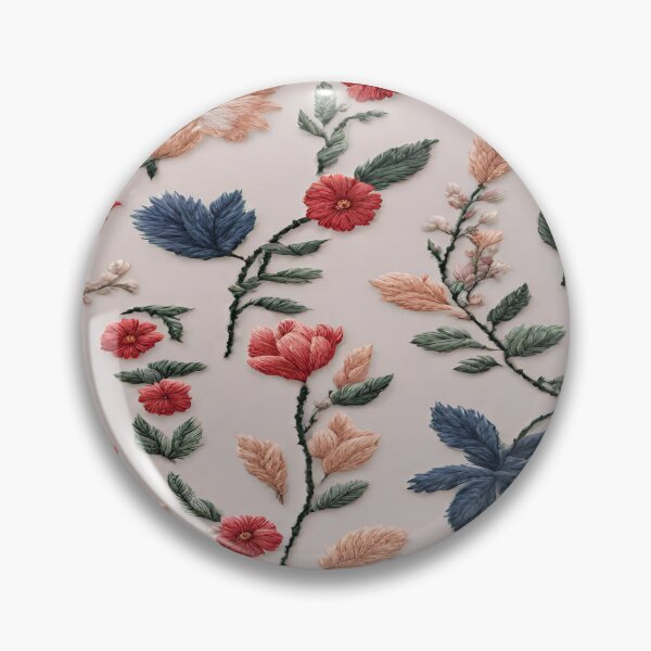 Item preview, Floral embroidery. Pattern of flowers and leaves designed and sold by Erik Visnievskij.