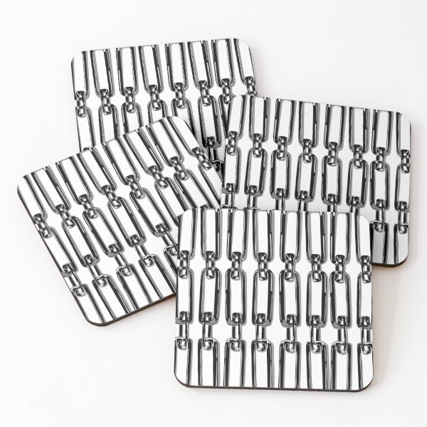 Item preview, Glossy black painted chains designed and sold by Whimsy Trail Co.