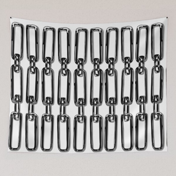 Item preview, Glossy black painted chains designed and sold by m-yoga-store.