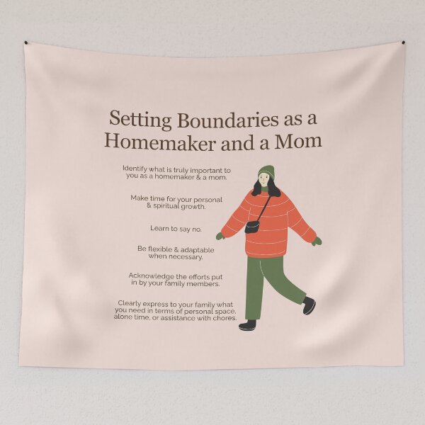 Item preview, Setting Boundaries as a Homemaker and a Mom designed and sold by TheFocusedShop.