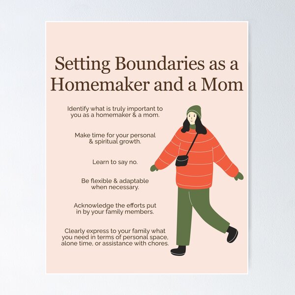 Item preview, Setting Boundaries as a Homemaker and a Mom designed and sold by TheFocusedShop.
