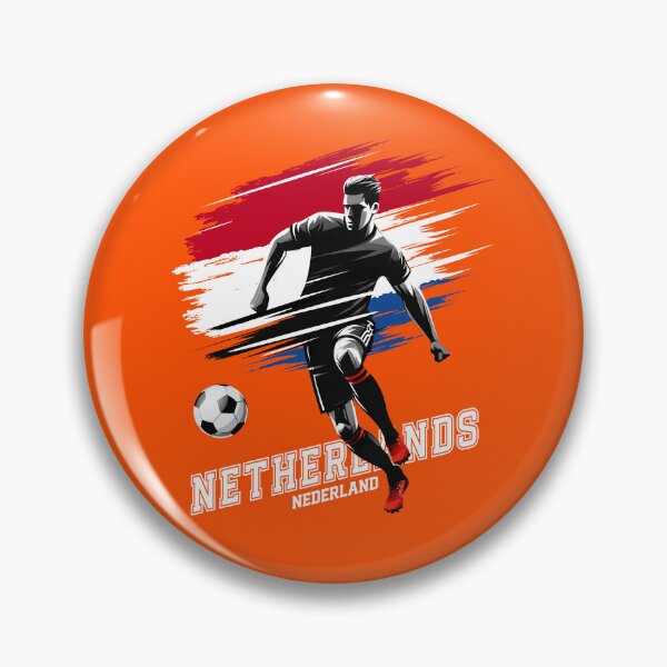 Artikelvorschau, Fußball Niederlande Holland niederländische Flagge Fahne Spieler Grunge entworfen und verkauft von Infinitee8hirts.