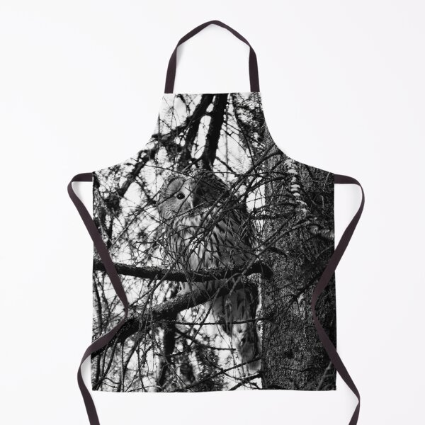 Item preview, Hiding in the spruce. Ural owl bw designed and sold by Jouko Lehto Photography.