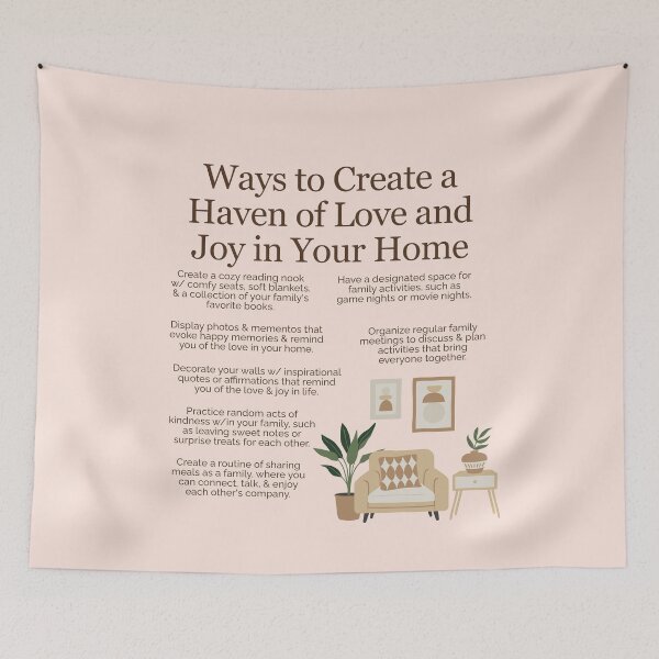 Item preview, Ways to Create a Haven of Love and Joy in Your Home designed and sold by TheFocusedShop.