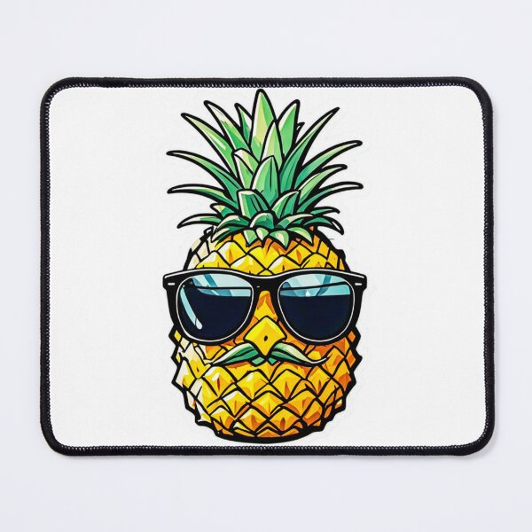 Item preview, Funny Mustache Pineapple Wearing Sunglasses designed and sold by MyArt23.