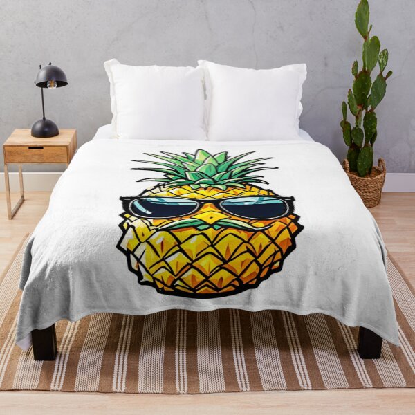 Item preview, Funny Mustache Pineapple Wearing Sunglasses designed and sold by MyArt23.