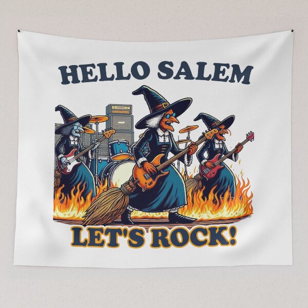 Item preview, Hello Salem Massachusetts Witch Rock Band designed and sold by Esskay Designs.