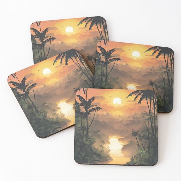 Item preview, sunrise in the jungle designed and sold by Periush.