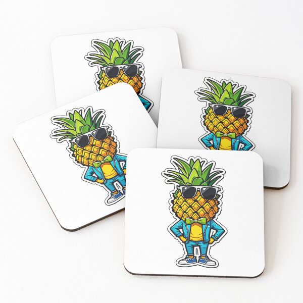 Item preview, Funny Mustache Pineapple Wearing Sunglasses designed and sold by MyArt23.