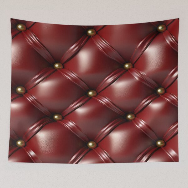 Item preview, Maroon Pillowed Leather Design designed and sold by ArtsyWishy.