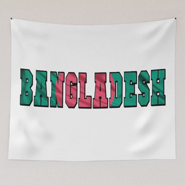 Item preview, Bangladesh Country Flag Typography designed and sold by TravelWish.